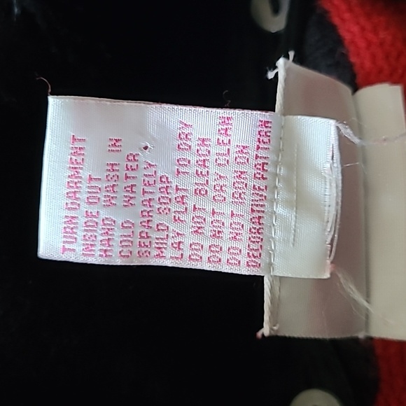 Vtg Crystal-Kobe Red Cardigan Button-up Sweater Black Scottish Terriers Wmns XL - Picture 3 of 13